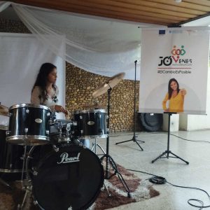 La percucionista Fabiana Rodríguez, de la Orquesta Sinfónica de Táchira