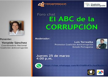 Portuguesa │Explicarán el ABC de la corrupción en un foro virtual