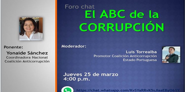 Portuguesa │Explicarán el ABC de la corrupción en un foro virtual