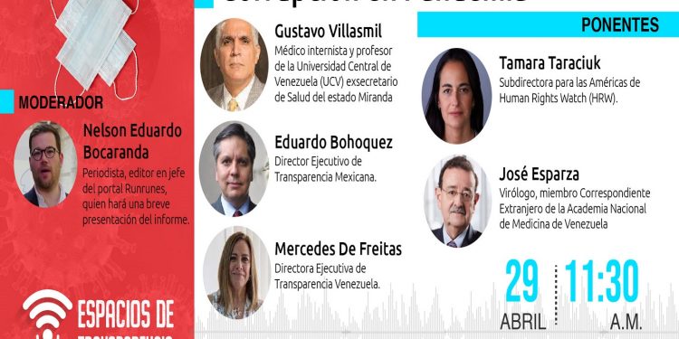 Espacios de Transparencia abordará la corrupción en tiempos de COVID-19