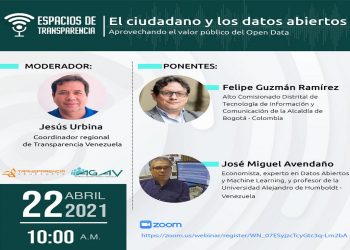 Analizarán el uso y aprovechamiento de los datos abiertos en la gestión pública