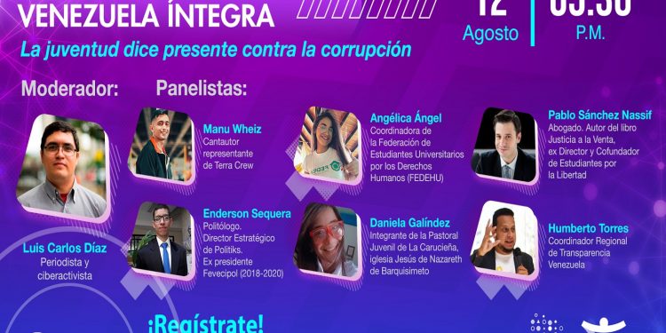 Jóvenes por una Venezuela Íntegra dicen presente contra la corrupción